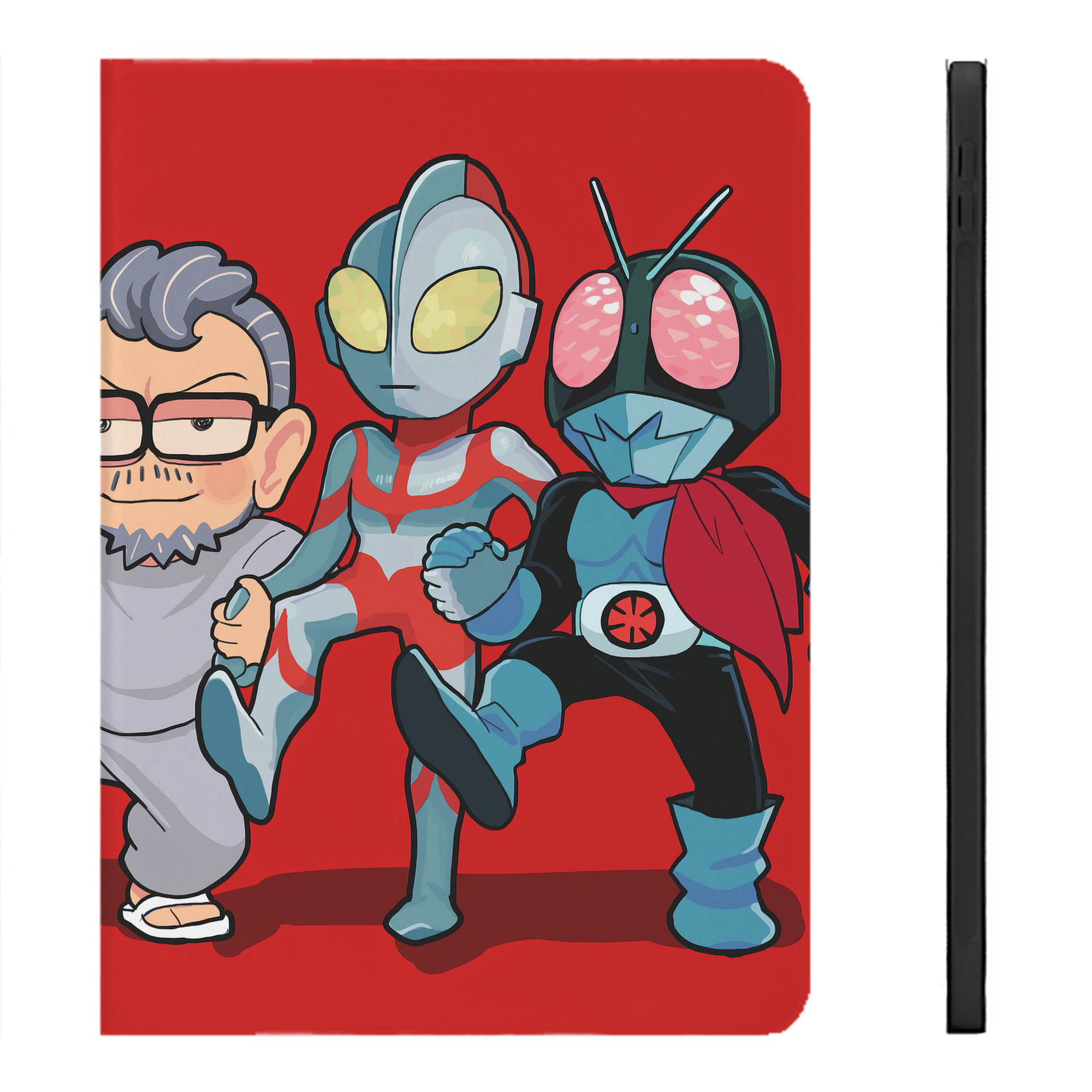 （画像用） ウルトラマン Ultraman IPadケース ペンホルダー付き ブックスタイルデザイン